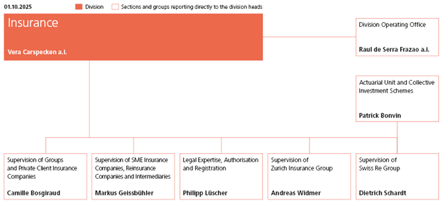 Insurance division organisation chart