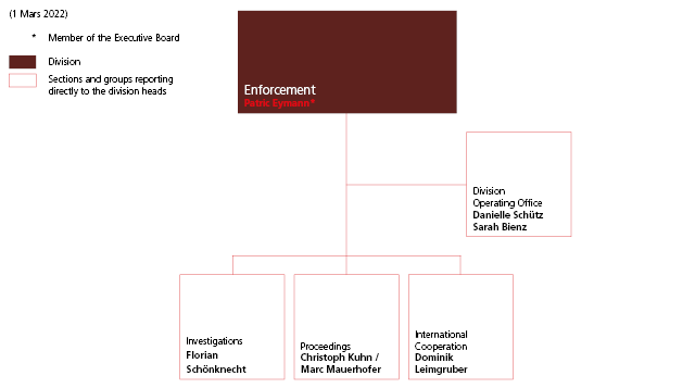 Enforcement division organisation chart